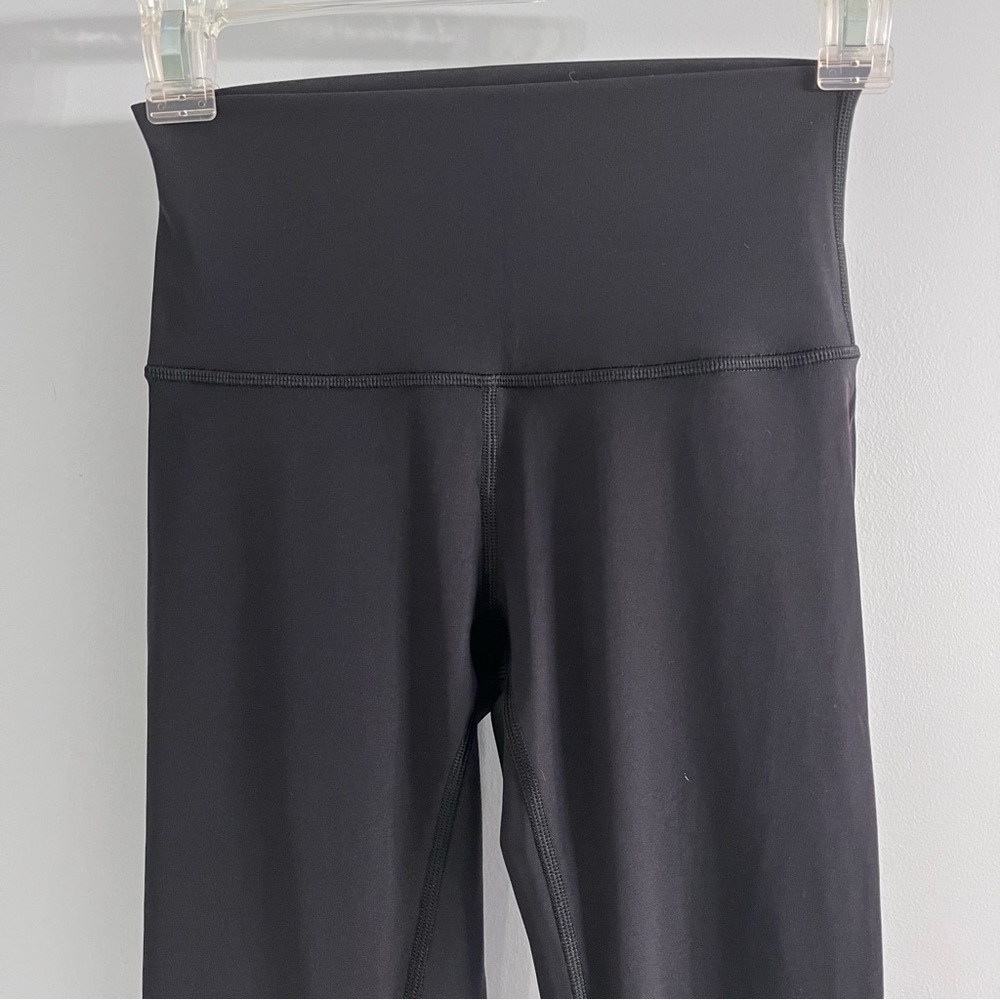 Lululemon Black Leggings City Row Branded - Picture 2 of 6